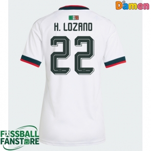 Mexiko Hirving Lozano #22 Replik Auswärtstrikot Damen WM 2026 Kurzarm